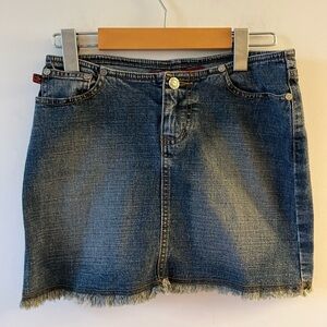 YMI Freedom To Be You Denim Y2K Mini Skirt